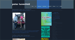 Desktop Screenshot of peterlunenfeld.com