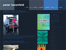 Tablet Screenshot of peterlunenfeld.com